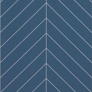 Nordic Blue Chevron Tile Effect - Showerwall Panels