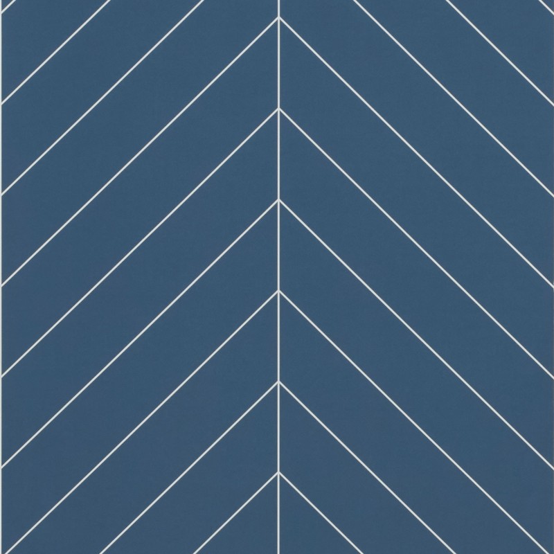 Nordic Blue Chevron Tile Effect - Showerwall Panels