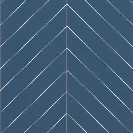 Nordic Blue Chevron Tile Effect - Showerwall Panels