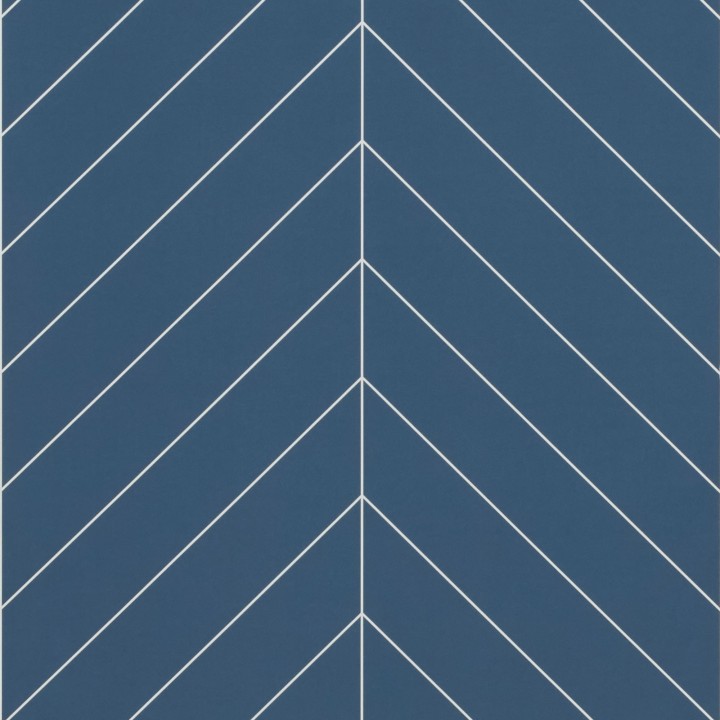 Nordic Blue Chevron Tile Effect - Showerwall Panels