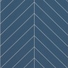 Nordic Blue Chevron Tile Effect - Showerwall Panels