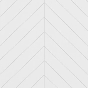 Snow White Chevron Tile Effect - Showerwall Panels
