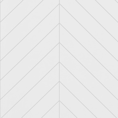 Snow White Chevron Tile Effect - Showerwall Panels