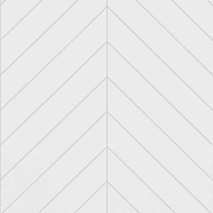 Snow White Chevron Tile Effect - Showerwall Panels