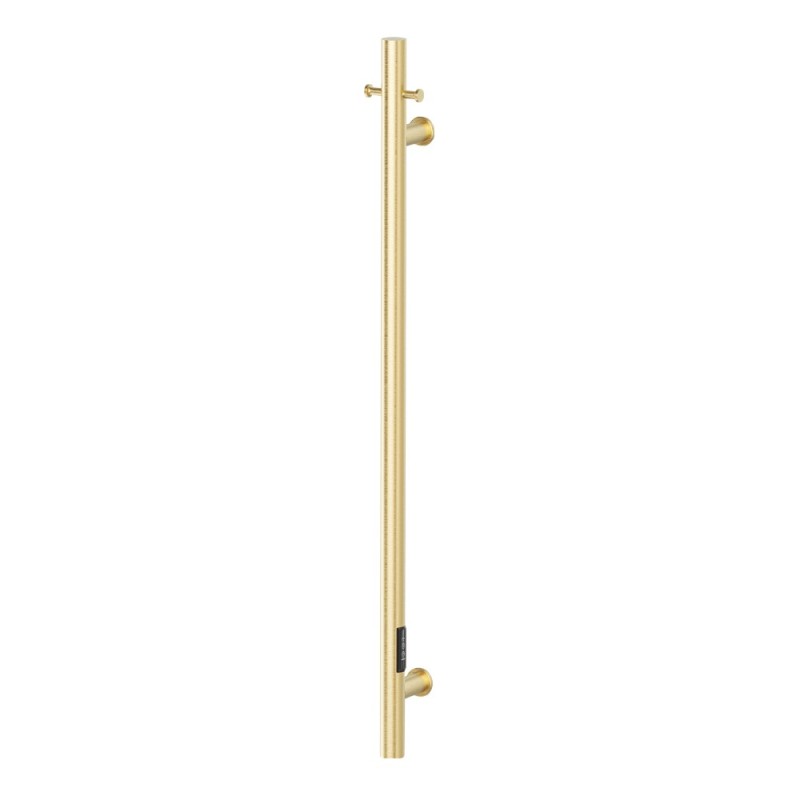 100mm (w) x 1100mm (h) Brushed Brass Stainless Steel Dry Electric Coat Robe Hanger/Dryer (In-Built Controller)