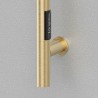 100mm (w) x 1100mm (h) Brushed Brass Stainless Steel Dry Electric Coat Robe Hanger/Dryer (In-Built Controller)