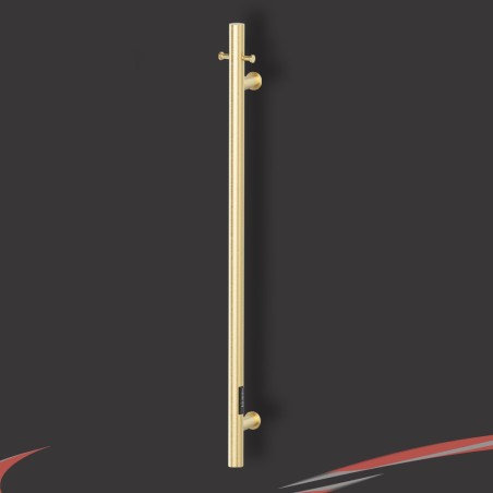 100mm (w) x 1100mm (h) Brushed Brass Stainless Steel Dry Electric Coat Robe Hanger/Dryer (In-Built Controller)