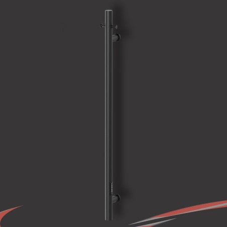 100mm (w) x 1100mm (h) Matt Black Stainless Steel Dry Electric Coat Robe Hanger/Dryer (In-Built Controller)