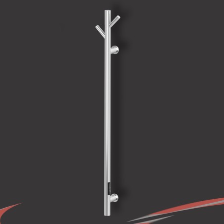 140mm (w) x 1100mm (h) Polished Stainless Steel Dry Electric Coat Robe Hanger/Dryer (In-Built Controller)