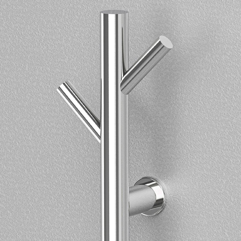 140mm (w) x 1100mm (h) Polished Stainless Steel Dry Electric Coat Robe Hanger/Dryer closeup