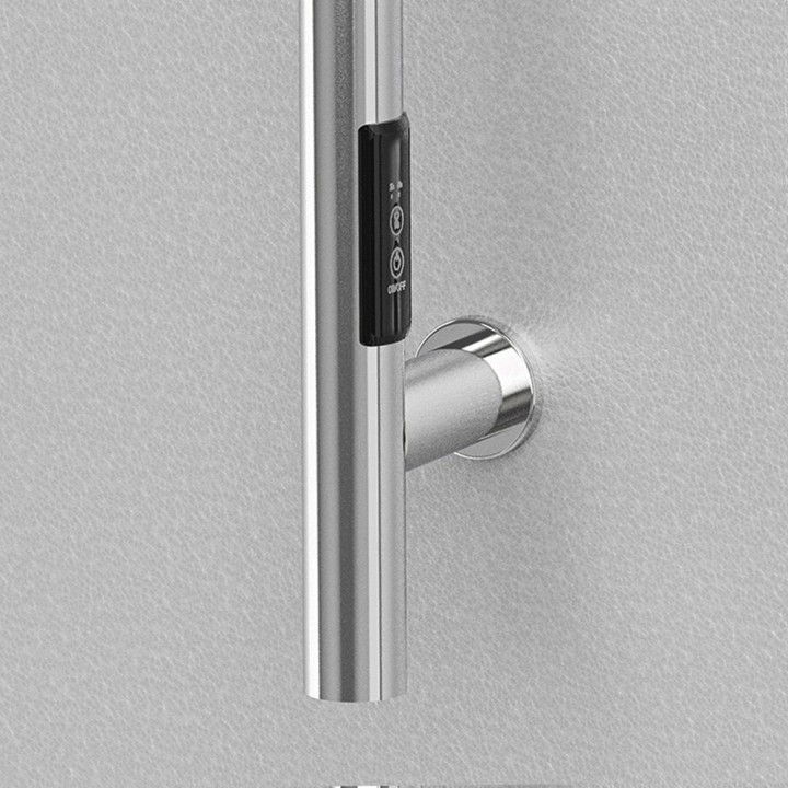 140mm (w) x 1100mm (h) Polished Stainless Steel Dry Electric Coat Robe Hanger/Dryer (In-Built Controller)