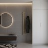 140mm (w) x 1100mm (h) Brushed Brass Stainless Steel Dry Electric Coat Robe Hanger/Dryer (In-Built Controller)