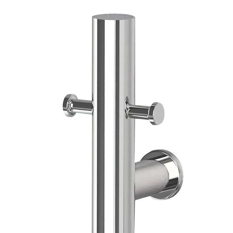 100mm (w) x 1100mm (h) Polished Stainless Steel Dry Electric Coat Robe Hanger/Dryer (In-Built Controller)