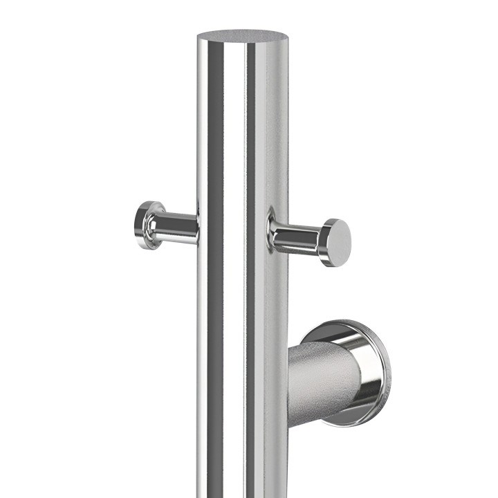 100mm (w) x 1100mm (h) Polished Stainless Steel Dry Electric Coat Robe Hanger/Dryer (In-Built Controller)