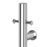 100mm (w) x 1100mm (h) Polished Stainless Steel Dry Electric Coat Robe Hanger/Dryer (In-Built Controller)