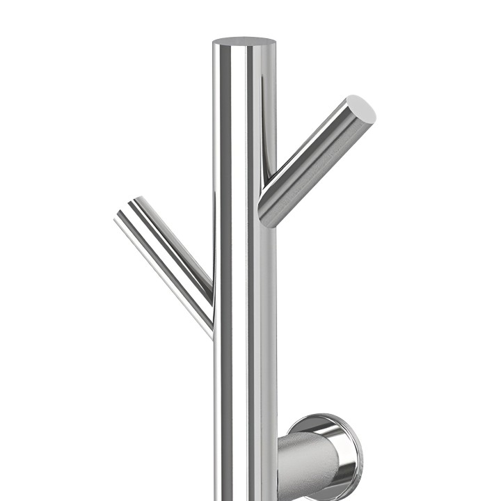 140mm (w) x 1100mm (h) Polished Stainless Steel Dry Electric Coat Robe Hanger/Dryer (In-Built Controller)