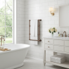 500mm (w) x 750mm (h) Harley Brushed Bronze Traditional Wall Mounted Towel Rail Radiator