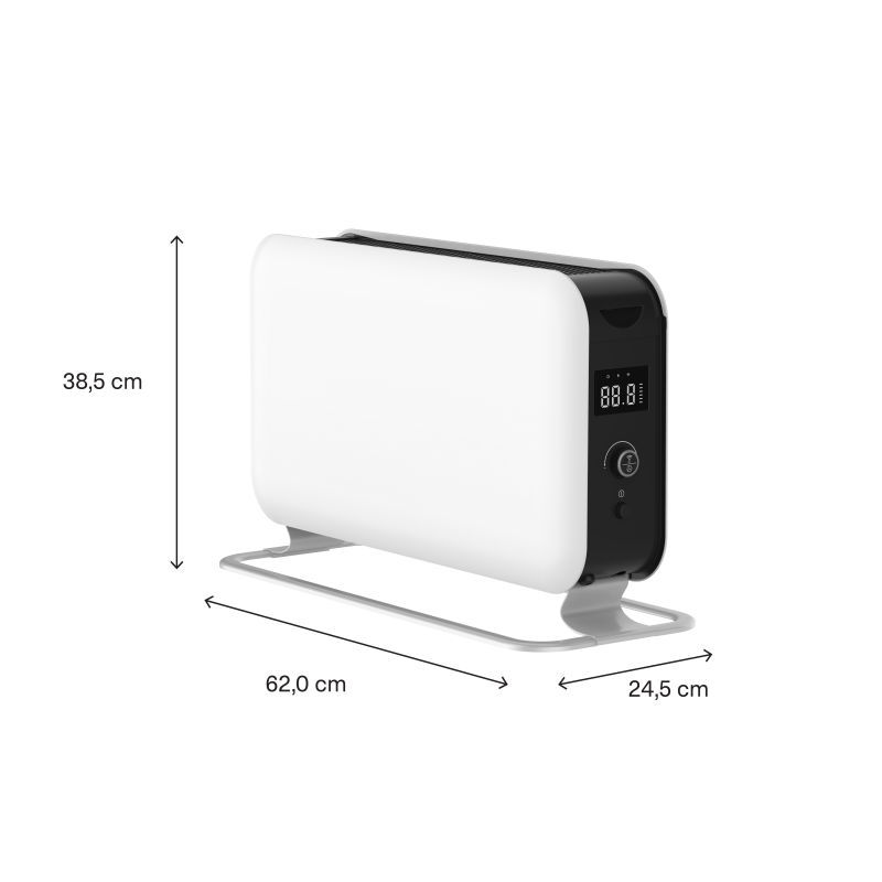 1500W Mill Electric Free Standing Convector Heater