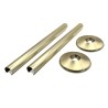 Retro FIt Pipe & Collars for Radiators Towel Rails (Pair) 14 Finishes for 15mm pipework