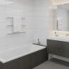 550mm(w) Round Polished Stainless Steel Heated Electric Towel Bars (Pack of 3)