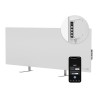 AENO Smart LED Wifi White Glass Infrared Reversible Panel Heater 700W