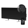 AENO Smart LED Wifi Black Glass Infrared Reversible Panel Heater 700W