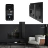 AENO Smart LED Wifi Black Glass Infrared Reversible Panel Heater 700W