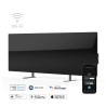 AENO Smart LED Wifi Black Glass Infrared Reversible Panel Heater 700W
