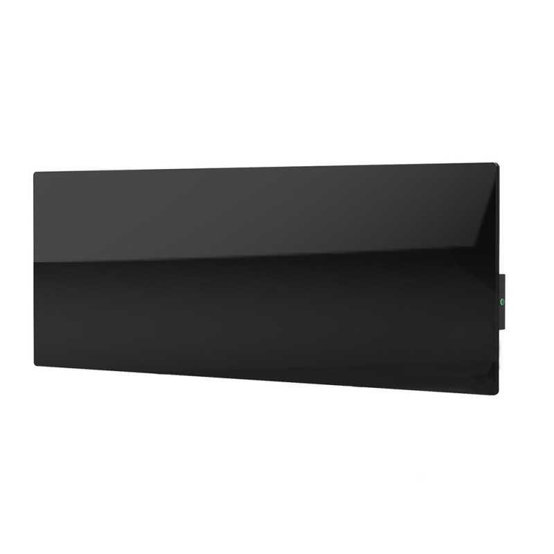 AENO Smart LED Wifi Black Glass Infrared Reversible Panel Heater 700W