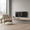 AENO Smart LED Wifi Black Glass Infrared Reversible Panel Heater 700W