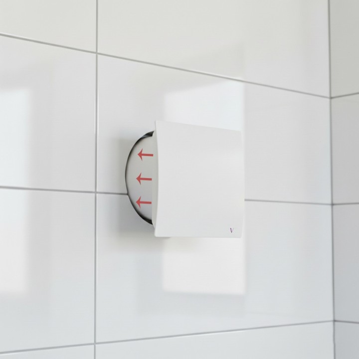 100mm Turbo Bathroom Extractor Fan with Timer – 4 Cover Colour Options