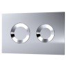 Chrome Dual Flush Plate (Round Buttons) Chrome Dual Flush Plate (Round Buttons)