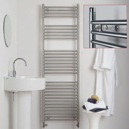 Aeon "Seren" Designer Brushed & Polished Stainless Steel Towel Rails (7 Sizes)