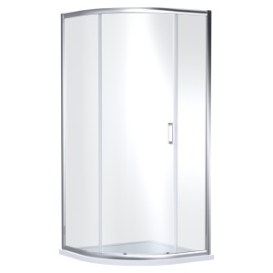Chrome Rene 6mm Single Door Quadrant Shower Enclosure - 900mm
