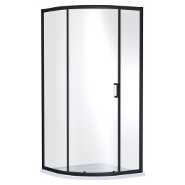 Black Rene Single Door Quadrant Shower Enclosure - 900mm