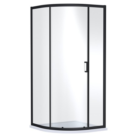 Black Rene Single Door Quadrant Shower Enclosure - 900mm