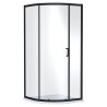 Black Rene Single Door Quadrant Shower Enclosure - 900mm