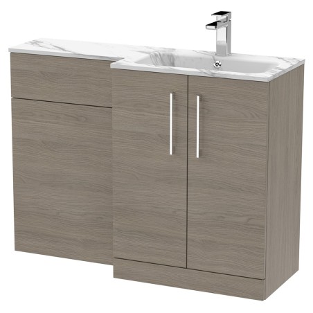 Arno 1100mm Freestanding Bathroom Combination Vanity Unit – Basin & WC Set