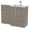 Arno 1100mm Freestanding Bathroom Combination Vanity Unit – Basin & WC Set