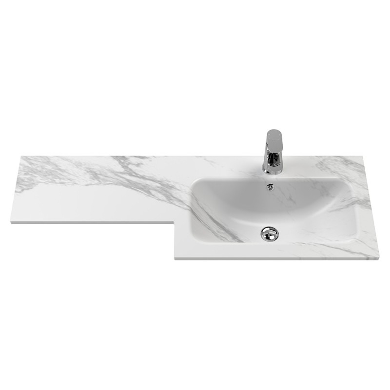Arno 1100mm Freestanding Bathroom Combination Vanity Unit – Basin & WC Set