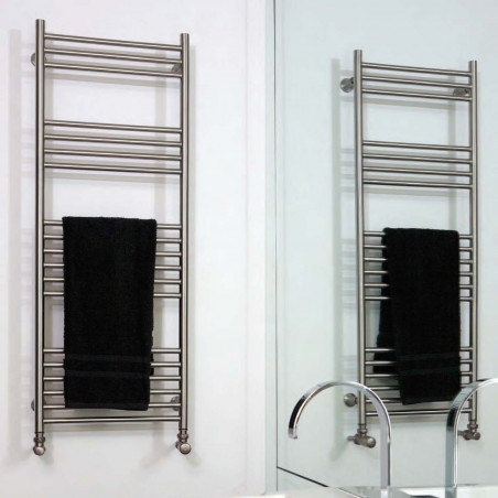 Aeon "Tora" Designer Brushed Stainless Steel Towel Rails (6 Sizes)