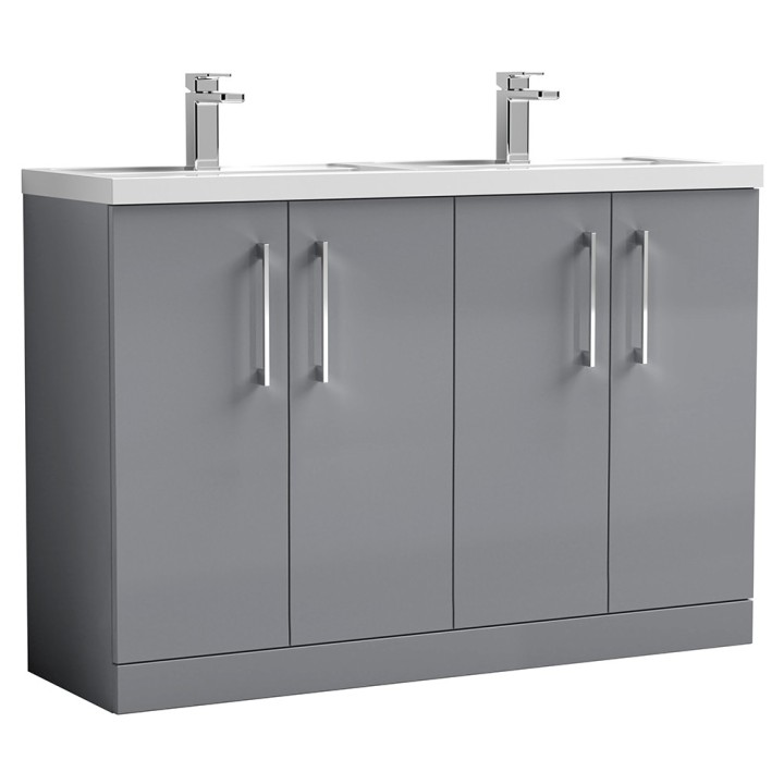 Arno 1200mm Freestanding Cupboard Double Sink Vanity Units