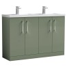 Arno 1200mm Freestanding Cupboard Double Sink Vanity Units