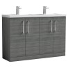 Arno 1200mm Freestanding Cupboard Double Sink Vanity Units