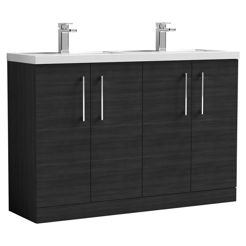 Arno 1200mm Freestanding Cupboard Double Sink Vanity Units