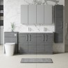 Arno 1200mm Freestanding Cupboard Double Sink Vanity Units