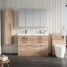 Arno 1200mm Freestanding Cupboard Double Sink Vanity Units