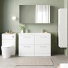 Arno 1200mm Freestanding Double Drawer Double Sink Vanity Units