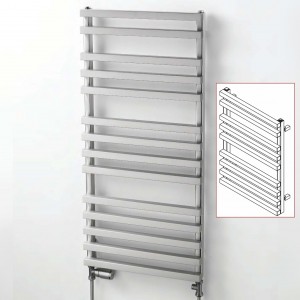 Aeon Cengiz Designer Brushed Stainless Steel Towel Rails (3 Sizes)