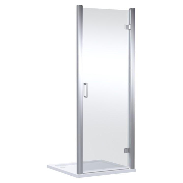 Chrome Lucie 8mm Hinged Shower Doors 800mm or 900mm (w)